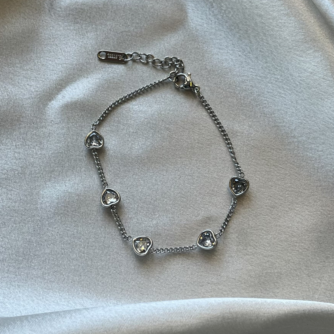 Bracciale Bifasico (variante argento) + Bracciale Love (variante argento)