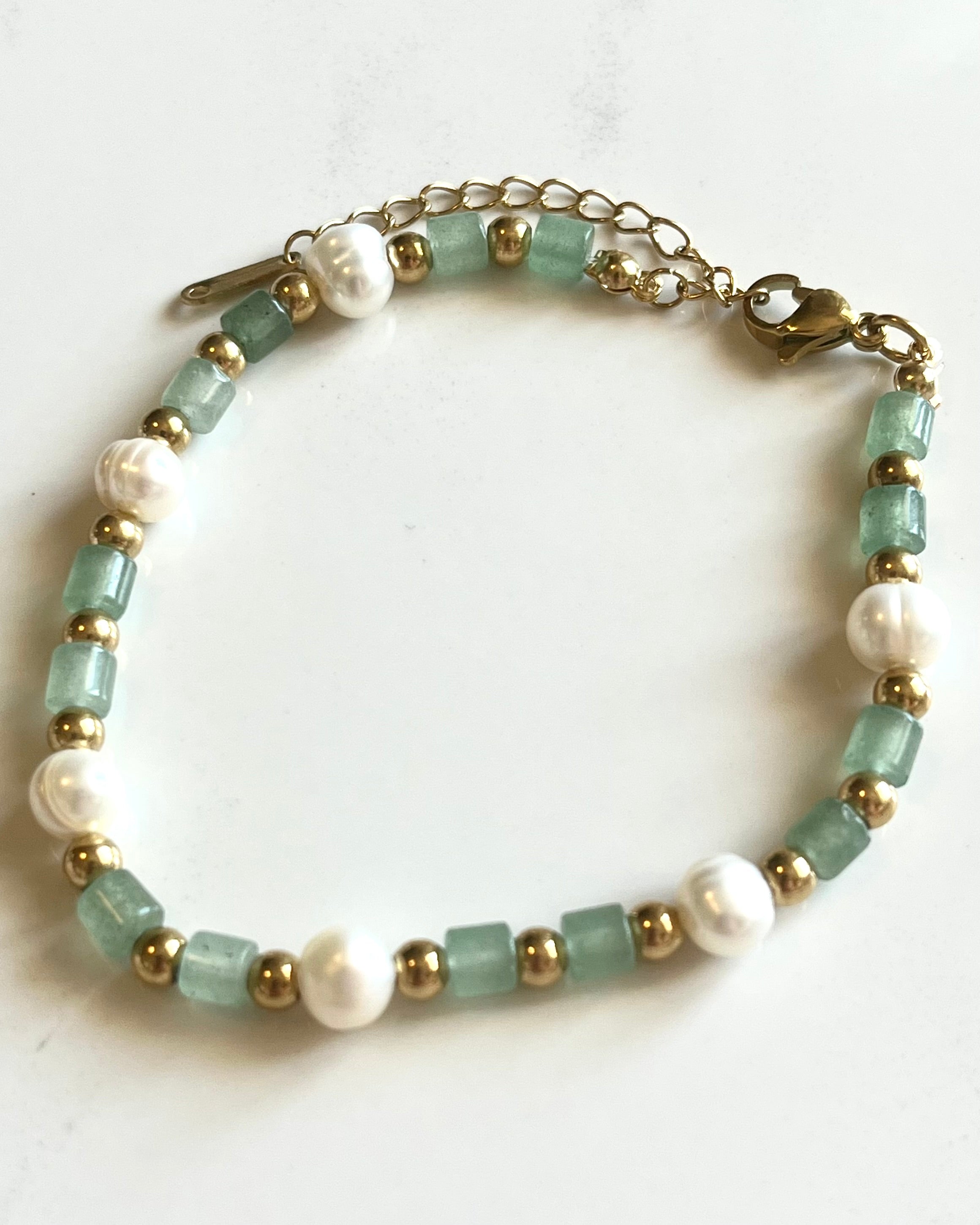 Bracciale Perle e Foglie